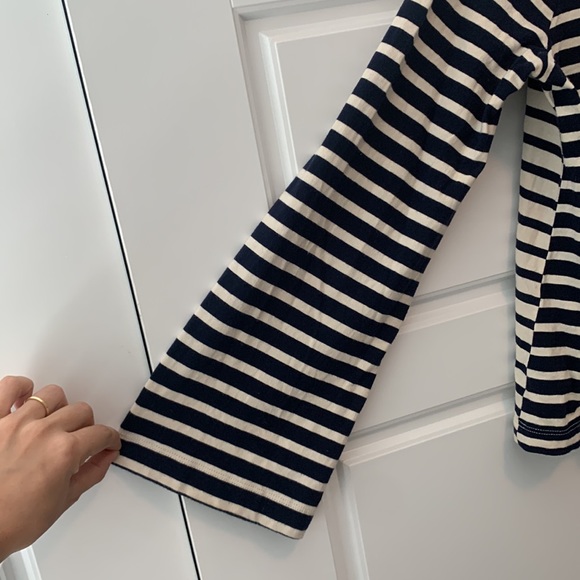 Madwell Wide Sleeve Turtleneck in Block Stripe - Picture 7 of 7